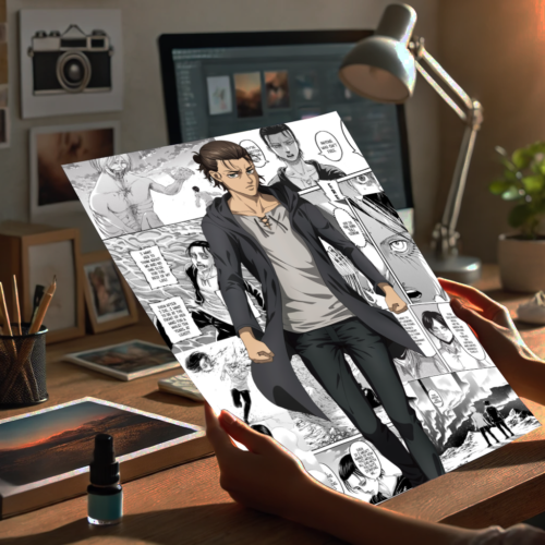 Anime Manga Burst Poster Glossy A4 - Image 5