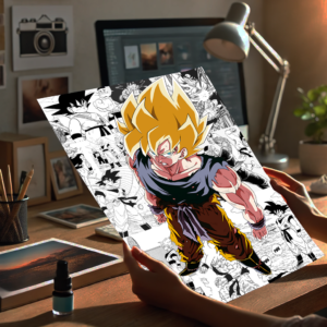 Goku Super Saiyan Anime Manga Burst Poster