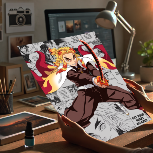 Anime Manga Burst Poster Glossy A4 - Image 3