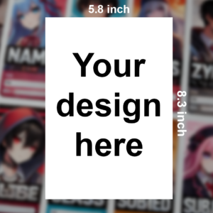 4 Customize A5 glossy Prints