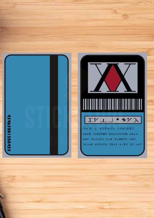 Hunter x Hunter Blue and Orange License CARD