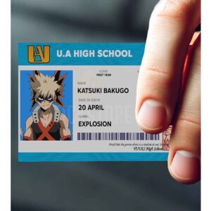 High Quality Waterproof My Hero Academia PVC ID Card