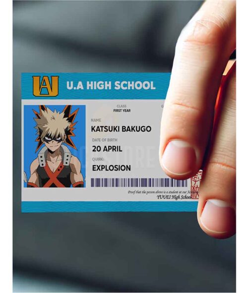 High Quality Waterproof My Hero Academia PVC ID Card
