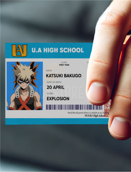 High Quality Waterproof My Hero Academia PVC ID Card - Image 2