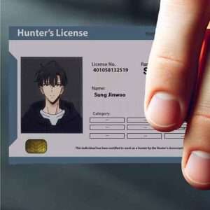 High Quality Waterproof Solo Leveling PVC ID Card