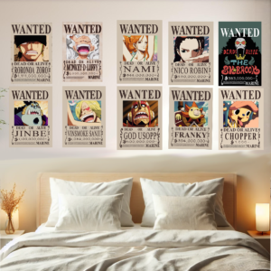 10 Latest Straw Hat Egg Head Bounty Posters Self Adhesive A4 and A5
