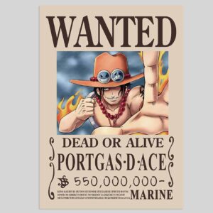 Portuguese D Ace WANTED POSTER One Piece Bounty Posters