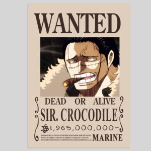 Sir Crocodile WANTED POSTER One Piece Bounty Posters