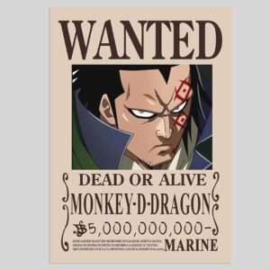 Monkey D Dragon WANTED POSTER One Piece Bounty Posters