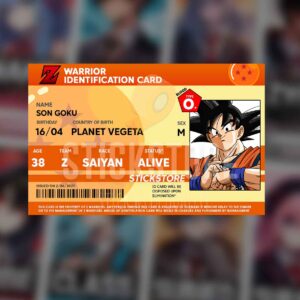 High Quality Waterproof DRAGON BALL Z PVC ID Card