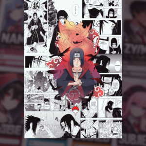 34.5 x 25.5 inches Itachi Uchiha BIG ADHESIVE POSTER