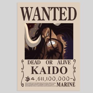 Kaido WANTED POSTER One Piece Bounty Posters