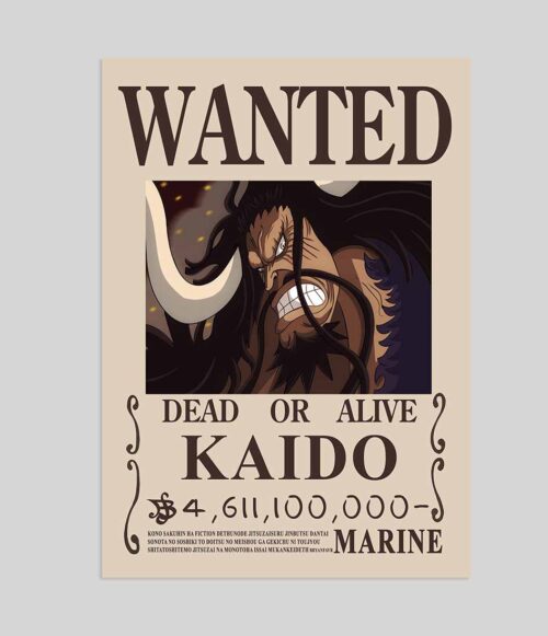 Kaido WANTED POSTER One Piece Bounty Posters