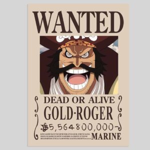Gol D Roger WANTED POSTER One Piece Bounty Posters (Copy)