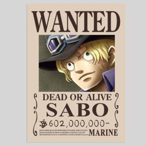 Sabo WANTED POSTER One Piece Bounty Posters
