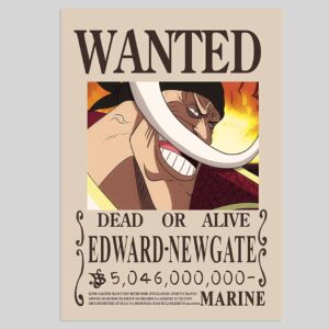 Edward Newgate Whitebeard WANTED POSTER One Piece Bounty Posters