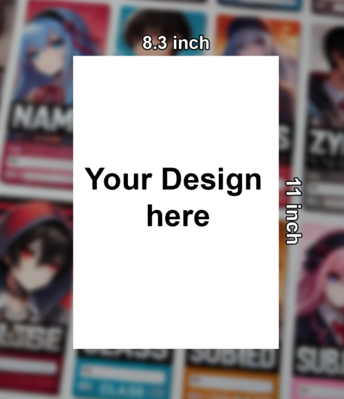 5 Customize A4 Glossy Sticker Photo
