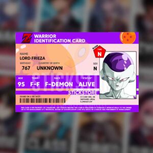 High Quality Waterproof Frieza DRAGON BALL Z PVC ID Card