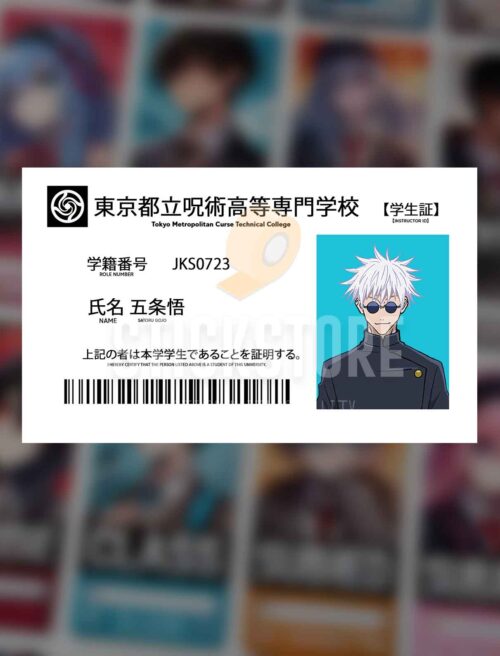 Gojo Satoru High Quality Waterproof Jujutsu Kaisen PVC ID Card