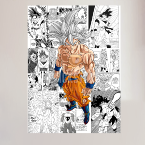 34.5 x 25.5 inches GOKU ULTRA Instinct BIG ADHESIVE POSTER