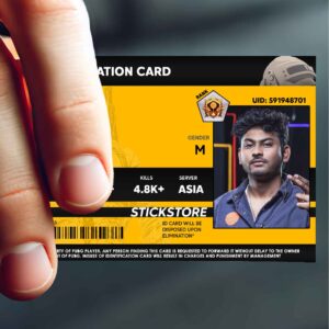 High Quality Waterproof  PUBG Custom PVC ID Card