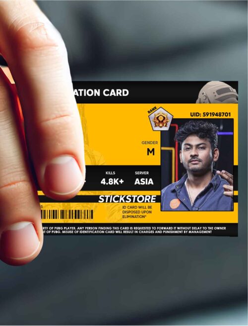 High Quality Waterproof  PUBG Custom PVC ID Card