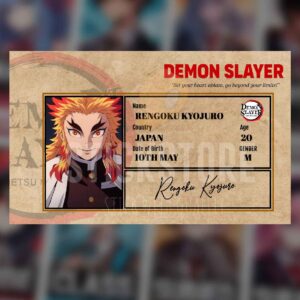 High Quality Waterproof Demon Slayer PVC ID Card