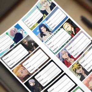 12 Tokyo Revengers Anime name slip stickers