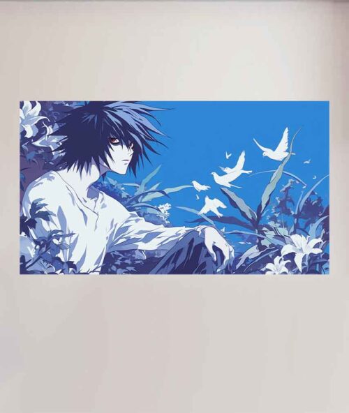 Death note L lawliet Posters Self Adhesive A4 and A5