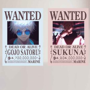 Jujutsu Kaisen Sukuna and Gojo Posters Self Adhesive A4 and A5