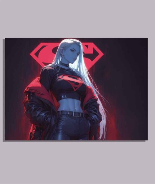 Super Girl Wall Poster High Quality