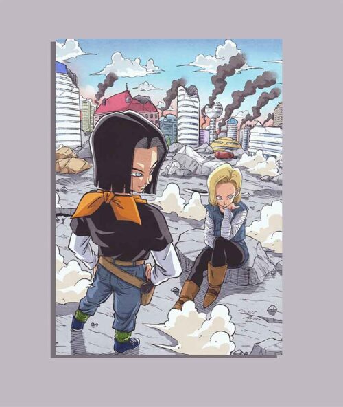 Android 18 and 17 Poster for Wall