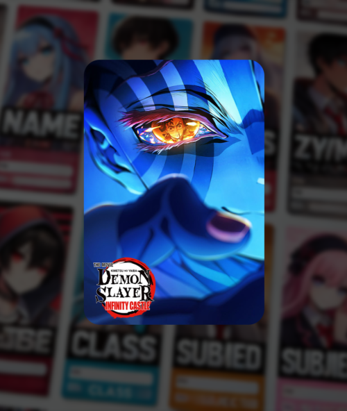 Demon Slayer Infinity Castle Movie Replica Ticket Card