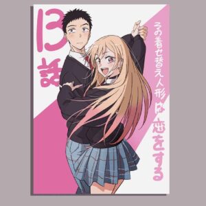 Marin Kitagawa and Gojo My Dress up darling Wall poster