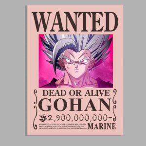 Gohan Beast Wanted poster Dragon Ball Bounty Posters