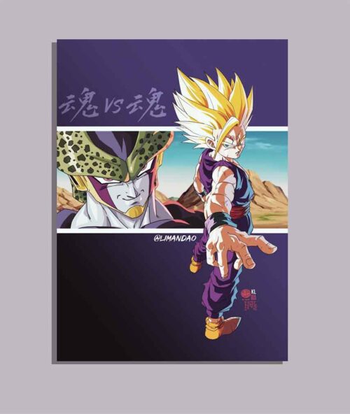 GOHAN SS CELL SAGA Wall Poster Dragon Ball