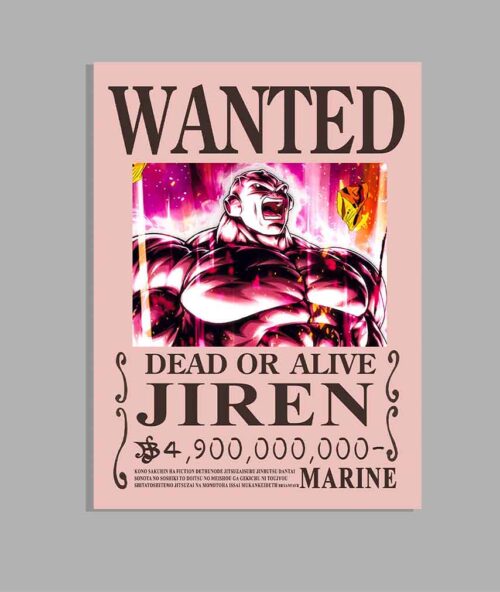 Super Jiren Wanted poster Dragon Ball Bounty Posters