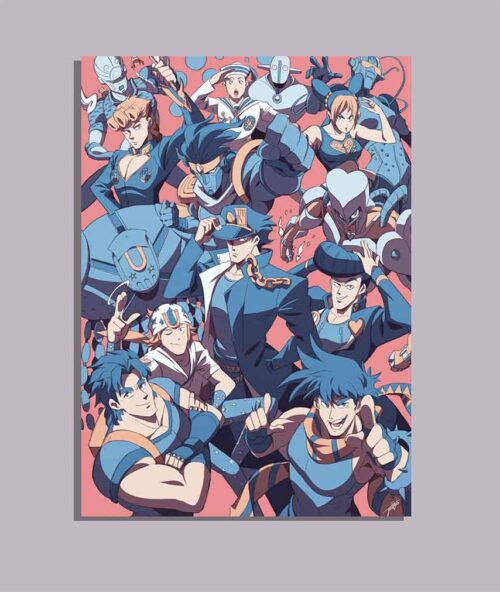 All Jojo's from Jojo's bizzare adventure Posters for Wall