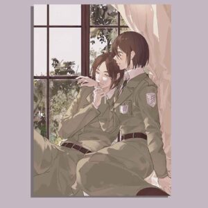 EreMika Eren x Mikasa Wall poster