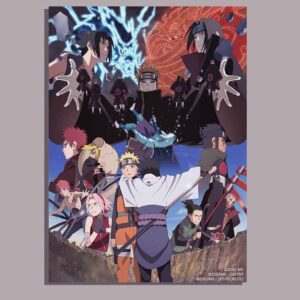 Naruto Sasuke Akatsuki war arc Wall Poster