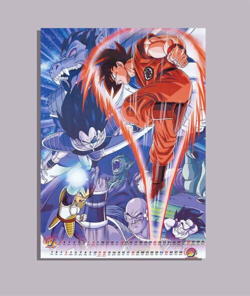 Dragon Ball Saiyan Saga Goku Kaioken Wall Poster