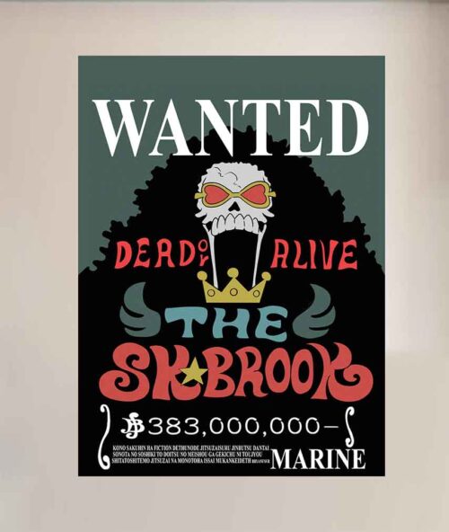 Brook WANTED POSTER One Piece Bounty Posters