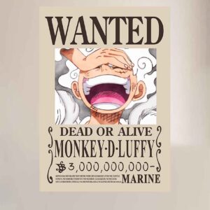 Monkey D Luffy Gear 5 WANTED POSTER One Piece Bounty Posters