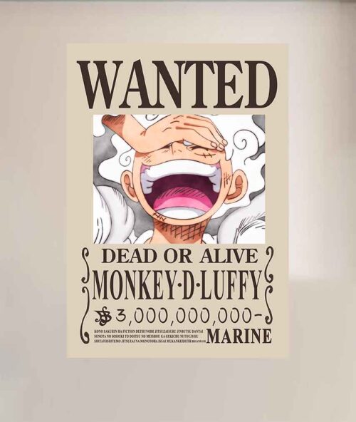Monkey D Luffy Gear 5 WANTED POSTER One Piece Bounty Posters