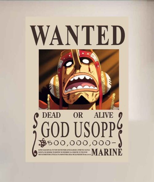 GOD USSOP WANTED POSTER One Piece Bounty Posters