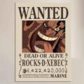 Rocks D Xebec (Davy) WANTED POSTER One Piece Bounty Posters