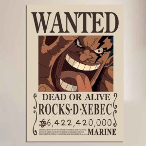 Rocks D Xebec (Davy) WANTED POSTER One Piece Bounty Posters