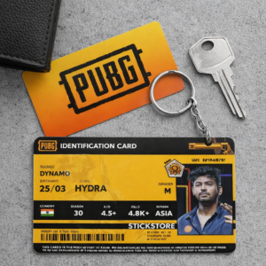 High Quality Waterproof PUBG Customizable Keychain