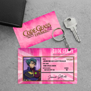 High Quality Waterproof Jeremiah Gottwald PVC Key Chain