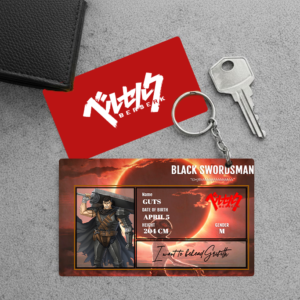 High Quality Waterproof Berserk Guts Pvc Key Chain